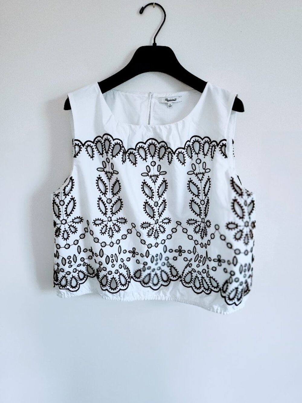 Madewell Embroidered Sleeveless Top